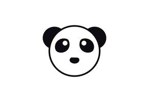 pequeno panda Urso logotipo projeto, vetor Projeto modelo