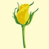 colori plano vetor ilustração do tulipa. para Cosmético pacote projeto, medicinal erva, tratando, metade Cuidado, imprime. Projeto elemento para tecido, têxtil, roupas, invólucro papel, papel de parede
