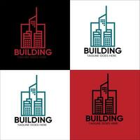 logotipo de construção para empresa de construção, impressão com vetor premium de conceito moderno
