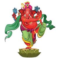 senhor Ganesha, feliz ganesh chaturthi vetor