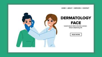 cosmetologia dermatologia face vetor