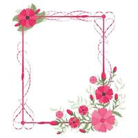 floral amor quadro, Armação Projeto livre vetor