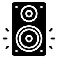 ícone de glifo de alto-falante vetor