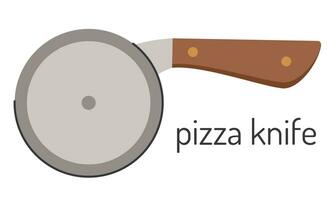 vetor ilustração do cozinha acessórios, pizza faca. estoque vetor ilustração