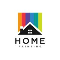 pintura casa Projeto elemento vetor ícone com criativo idéia para o negócio pessoa