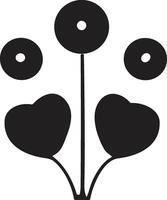 flor ou folha logotipo dentro uma minimalista estilo para decoração vetor