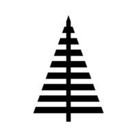 Natal árvore vetor ícone. Novo ano ilustração placa. inverno símbolo.
