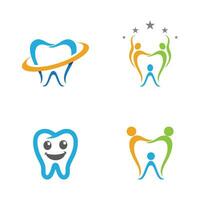 ilustração em vetor modelo logotipo dental