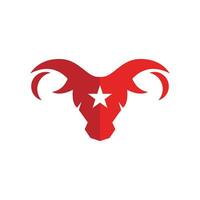 Taurus logo template vector icon ilustração design