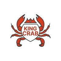 frutos do mar caranguejo lagosta logotipo modelo Projeto vetor ilustração