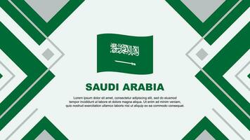 saudita arábia bandeira abstrato fundo Projeto modelo. saudita arábia independência dia bandeira papel de parede vetor ilustração. saudita arábia ilustração