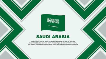 saudita arábia bandeira abstrato fundo Projeto modelo. saudita arábia independência dia bandeira papel de parede vetor ilustração. saudita arábia vetor