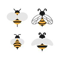 abelha ícone clipart Projeto modelo isolado vetor