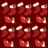 Natal meias ícones padronizar fundo vetor ilustração