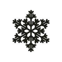 Preto floco de neve forma em isolado fundo. neve ícone silhueta. vetor ilustração para fundo e decoração