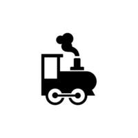 simples vapor trem ícone ilustração projeto, vapor locomotiva símbolo modelo vetor