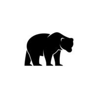 simples Urso ícone ilustração, Urso silhueta logotipo Projeto vetor