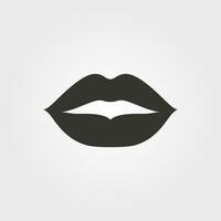 uma beijo ícone - simples vetor ilustração