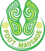 símbolo de massagem nos pés vetor