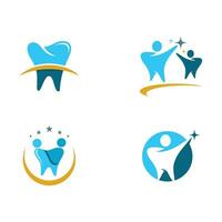 ilustração em vetor modelo logotipo dental