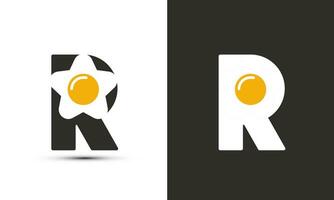 moderno ilustração logotipo Projeto inicial r combinar com bala. vetor