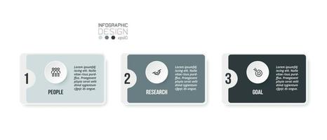 modelo de infográfico de negócios com projeto de etapa ou opção. vetor