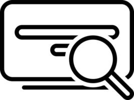 ícone de linha para pesquisa vetor