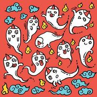 vetor ilustração do chinês fantasma festival celebração. e é conhecido Como com fome fantasma festival.