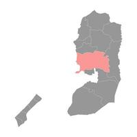 Ramallah e al bireh governadoria mapa, administrativo divisão do Palestina. vetor ilustração.