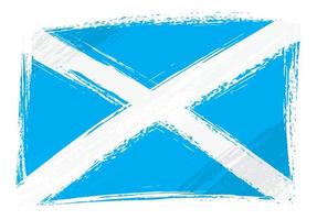 bandeira da escócia grunge vetor