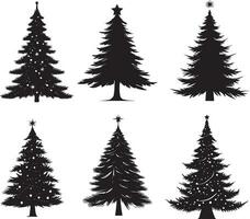 Natal árvore vetor silhueta 3