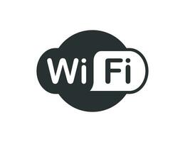 Wi-fi logotipo zona ícone. localização Wi-fi ilustração símbolo. placa acessível Internet vetor
