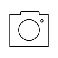 Câmera ícone. fotografia símbolo. placa foto vetor. vetor