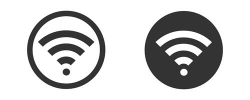 Wi-fi ícone. sem fio Internet rede símbolo. placa wlan zona vetor. vetor