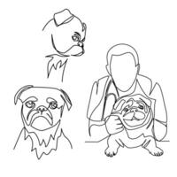 veterinario vetor ilustração