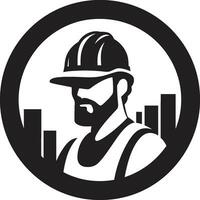 local Supervisor construção vetor construtores honra trabalhador vetor ícone
