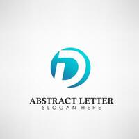 abstrato carta d logotipo. adequado para marcas registradas, companhia logotipo, e outro, vetor ilustração