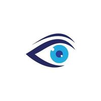 design de logotipo de vetor para cuidados com os olhos