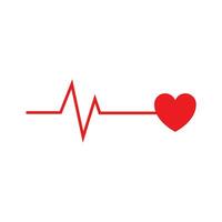 cardiograma vetor ícone. coração diagnóstico relatório vetor ilustração placa. médico símbolo.