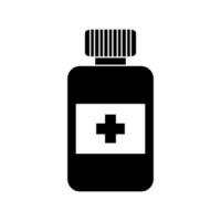 pílulas ícone vetor. antibióticos ilustração placa. vitaminas símbolo ou logotipo. vetor