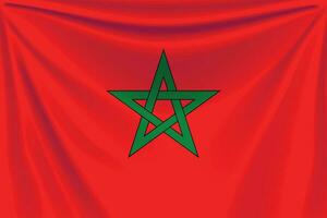 costas bandeira Marrocos vetor