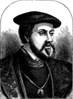 Charles v, imperador do Alemanha, vintage ilustração vetor