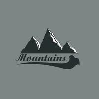montanha logotipo, para viagem aventura companhia logotipo, vetor ilustração