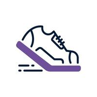 corrida sapatos ícone. vetor dual tom ícone para seu local na rede Internet, móvel, apresentação, e logotipo Projeto.