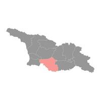 Samtskhe javakheti região mapa, administrativo divisão do georgia. vetor ilustração.