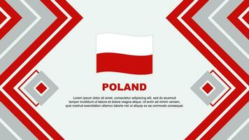 Polônia bandeira abstrato fundo Projeto modelo. Polônia independência dia bandeira papel de parede vetor ilustração. Polônia Projeto