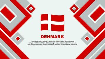 Dinamarca bandeira abstrato fundo Projeto modelo. Dinamarca independência dia bandeira papel de parede vetor ilustração. Dinamarca desenho animado