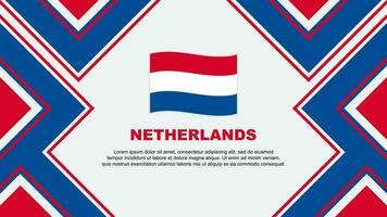 Países Baixos bandeira abstrato fundo Projeto modelo. Países Baixos independência dia bandeira papel de parede vetor ilustração. Países Baixos vetor