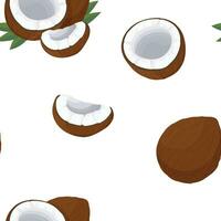 desatado coco padronizar. fraque coco fruta. coco produtos embalagem padronizar vetor