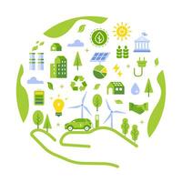 esg sustentabilidade ilustração conceito vetor